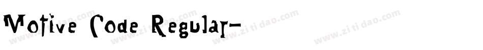 Motive Code Regular字体转换